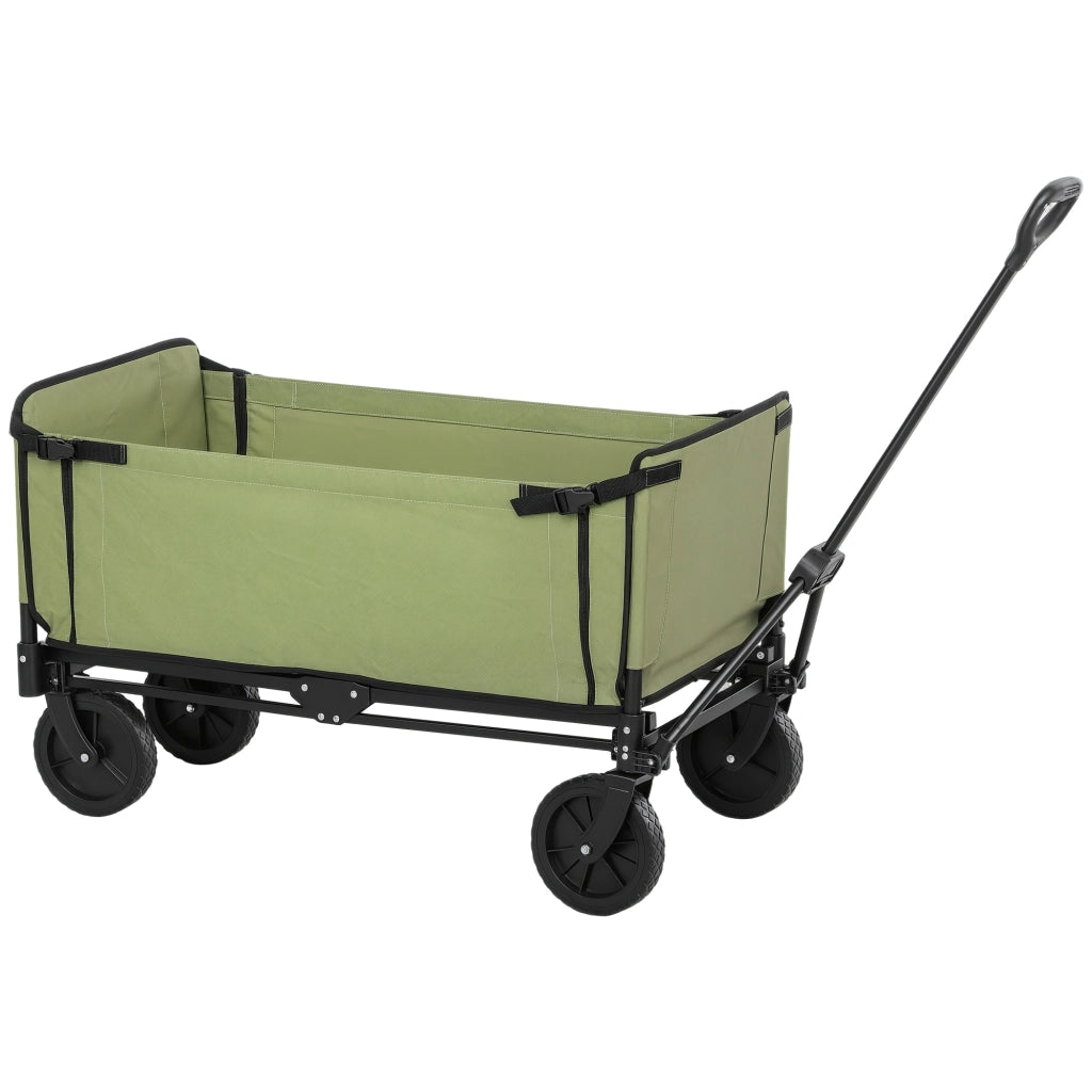 Carrello da giardino pieghevole ¨C Zephmum ¨C Nero 90x50x60 cm