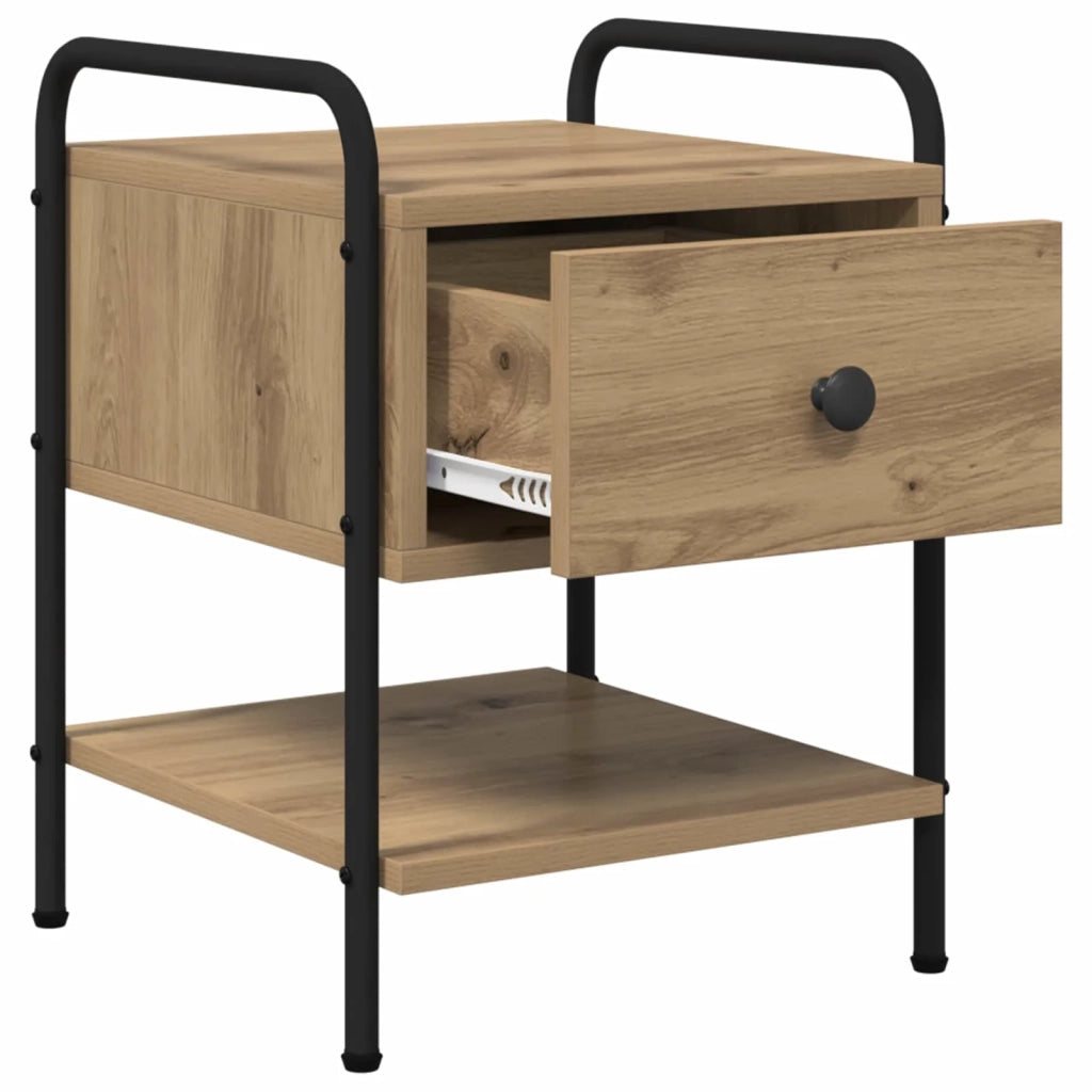 Armadio da Notte 2 pz Rovere Artigianale 35 x 36,5 x 47 cm 8007670