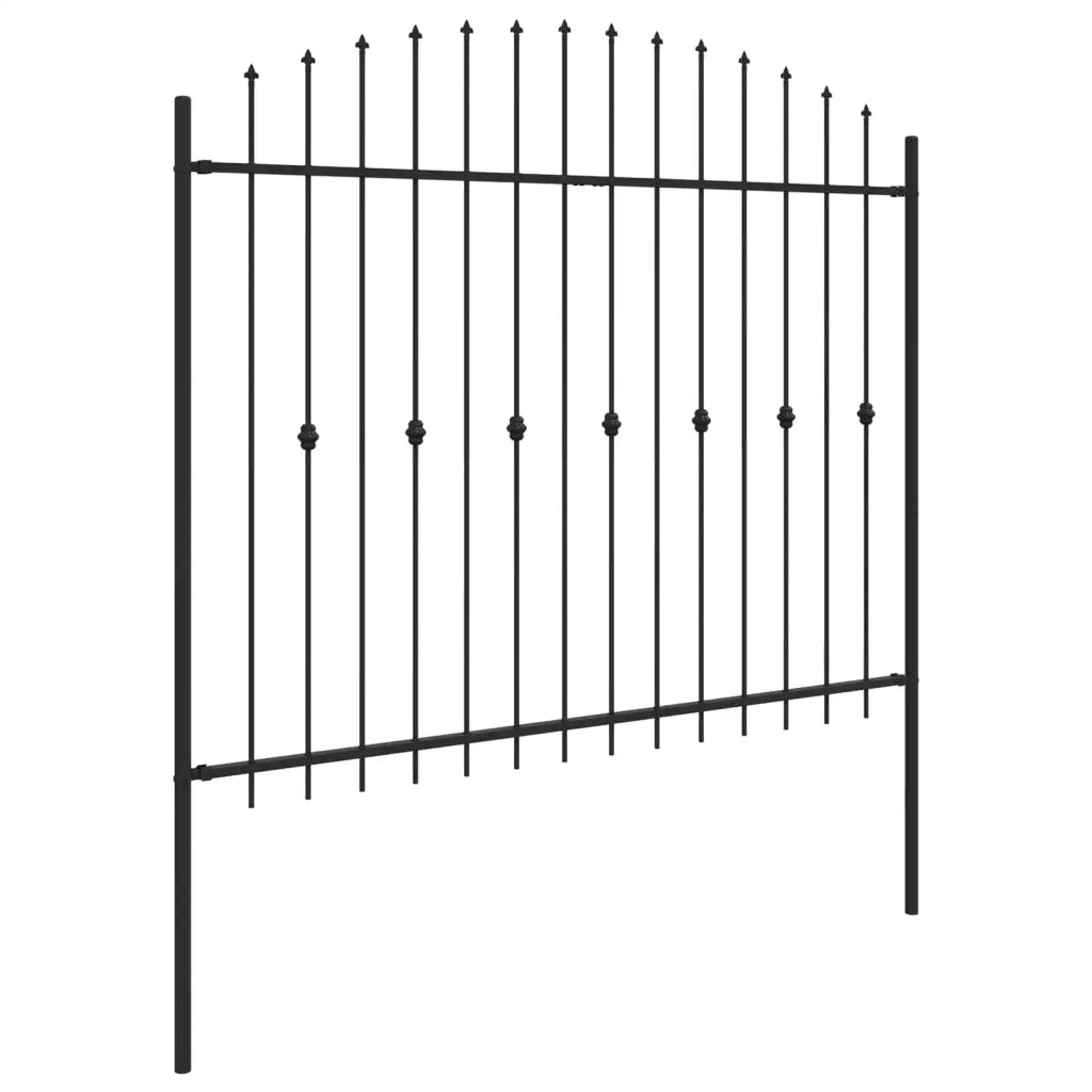 Recinzione a punte Asten Nero 200 x 200 cm 42030089
