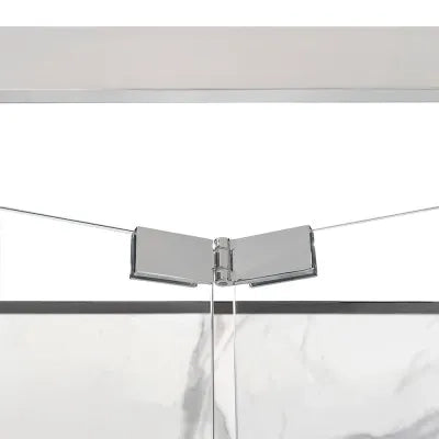 Box doccia 70x80x70 cm porta a soffietto trasparente H 200 cm Ted