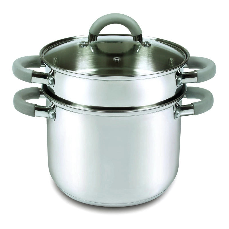 Set di 4 Cuociscola 3 Pezzi Cm 20 Inox Manici In Silicone