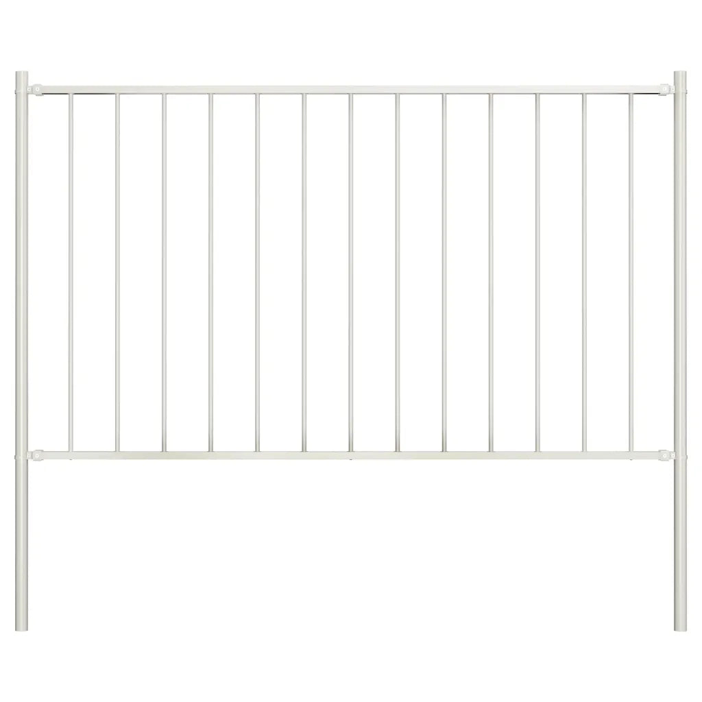 Pannello di recinzione Woerden con pali 1,7x0,75 m Bianco 145215