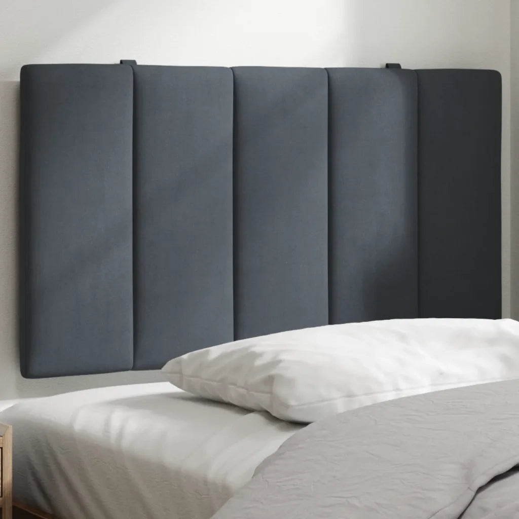 Cuscino Testiera Hanko Grigio Scuro 90 cm in Velluto 374650