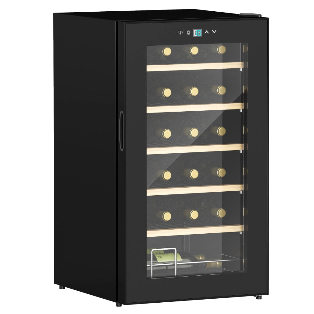 Cantinetta Vino 24 Bottiglie ¨C zephmum ¨C Nero 65L Temperatura Regolabile