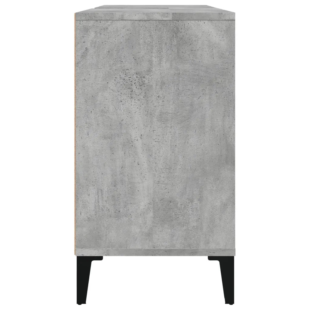 Mobile Lavabo | Armadio Lavabo Grigio Cemento 80x33x60 cm in Legno Multistrato