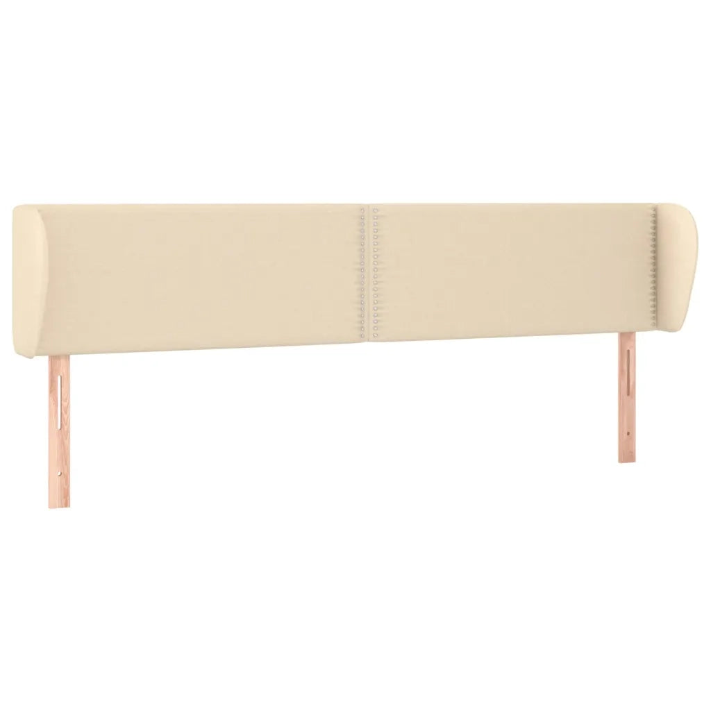 Testiera ad Orecchio Crema 203x23x78/88 cm in Tessuto 3117031