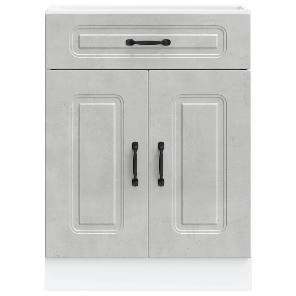 Base da Cucina Kalmar Grigio Cemento in Legno Multistrato 853491