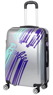 Trolley Valigia Media Rigido in ABS 4 Ruote TSA Barbie Adult Silver
