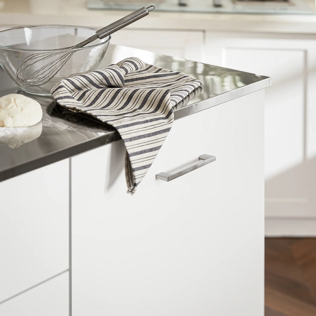 Carrello Da Cucina Isola Cucina Con Piano Di Lavoro Credenza Con Ruote Carrello Bianco 120x56x90cm FKW117-W
