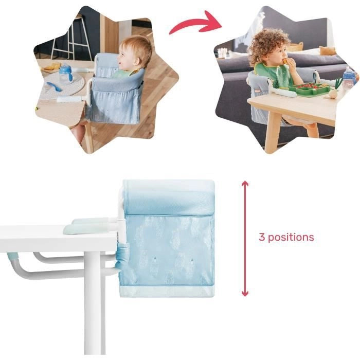BADABULLE BASCH TABLE SEDIRE CON SISTEMA AGGIORNAMENTO A 4 ARM, piegatura ultra compatta, da 6 a 36 mesi