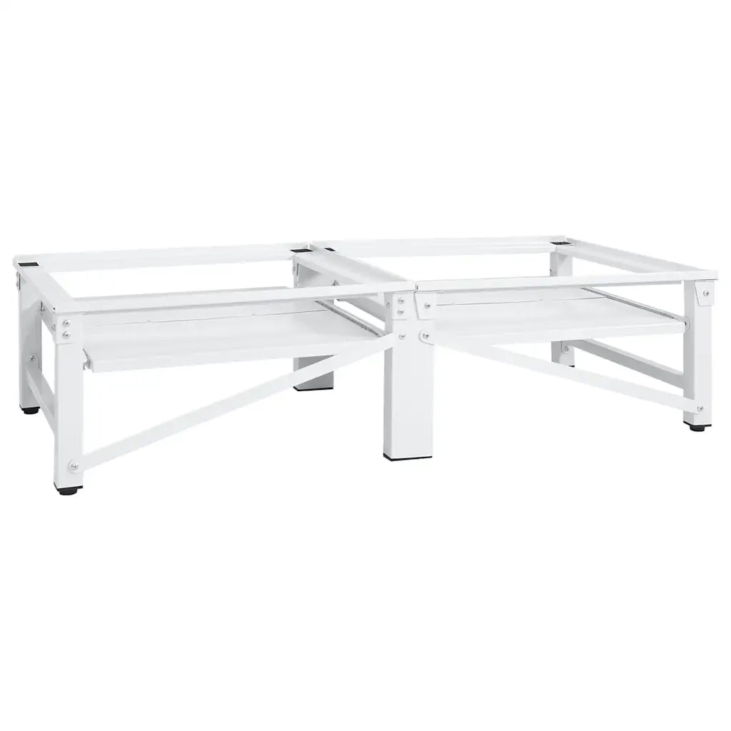 Supporto Lavatrice e Asciugatrice con Mensola Estraibile Bianco CFW5501753