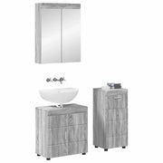 Set di mobili per il Bagno | Armadio da bagno con cassetto TULUM Grigio Sonoma