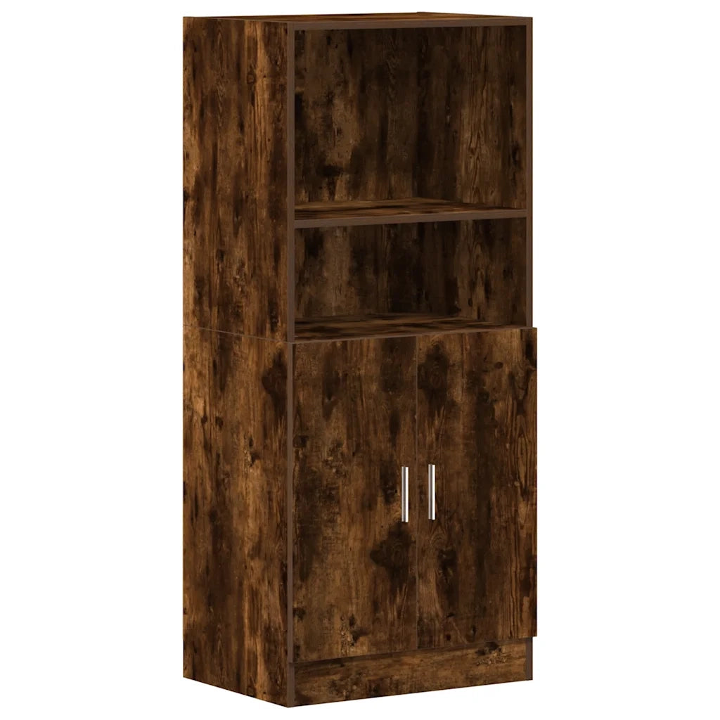 Set di Mobili da Cucina 3 pz Rovere Fumo in Truciolato 3324155