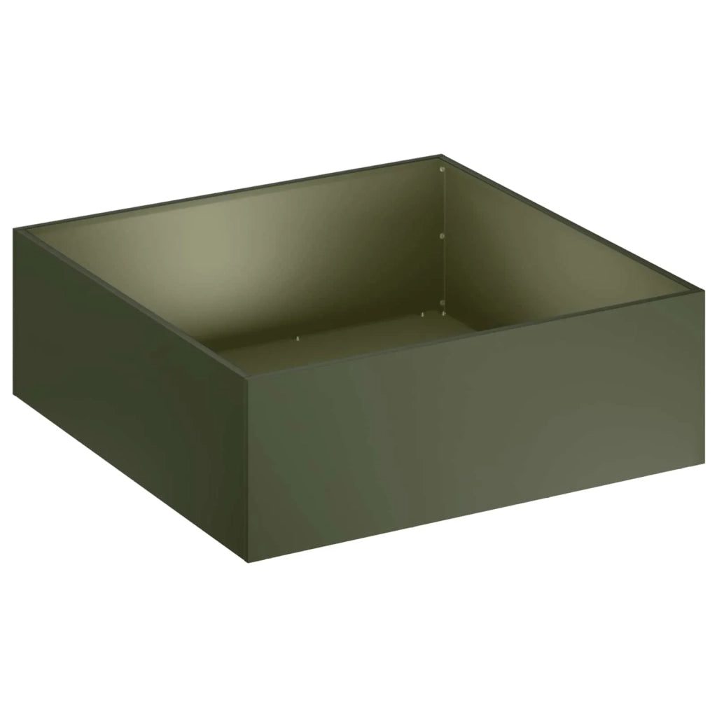 Vaso da giardino 2 pz Verde Oliva 40 x 40 x 20 cm 8004987