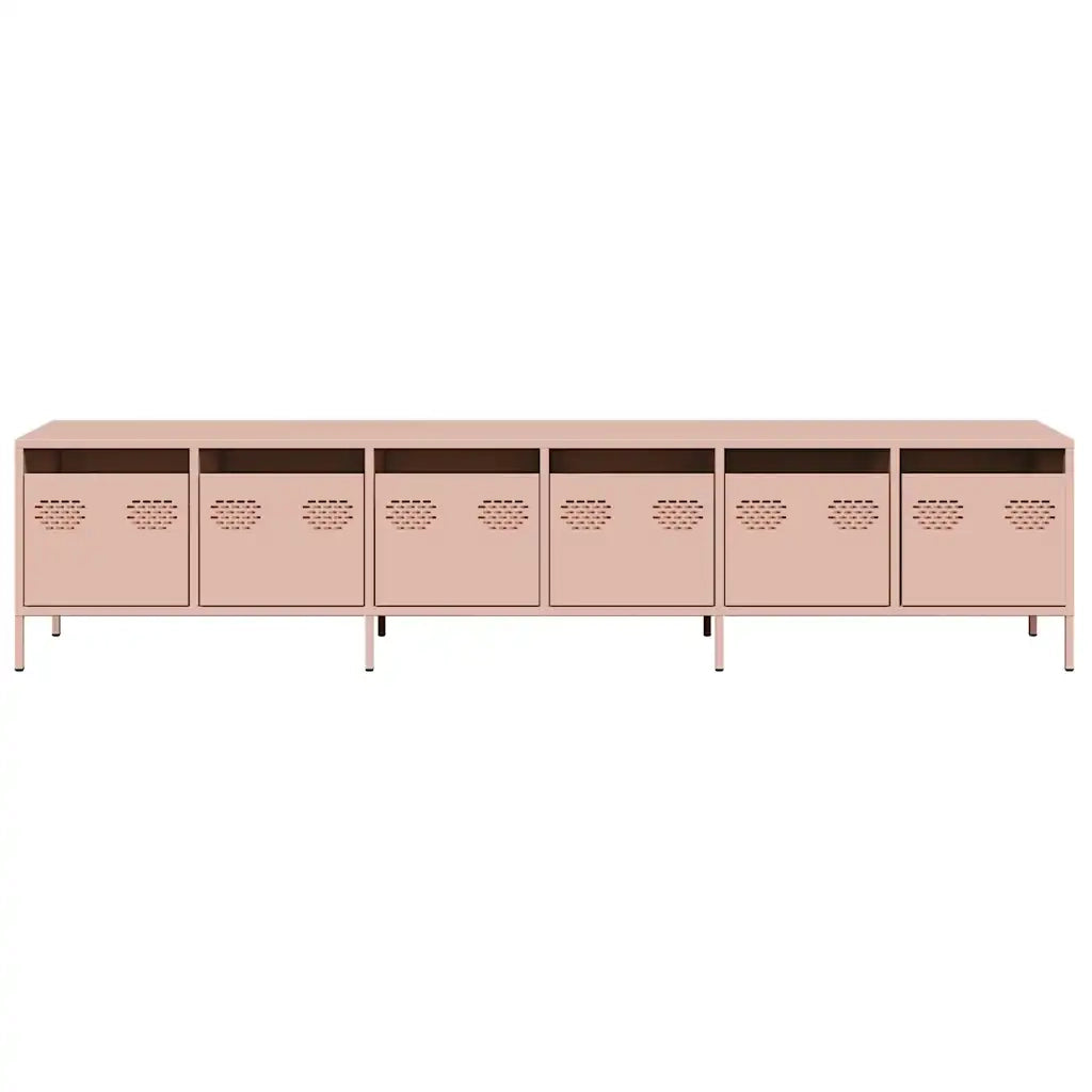 Mobile TV Rosa 202x39x43,5 cm in Acciaio Laminato a Freddo 3307150