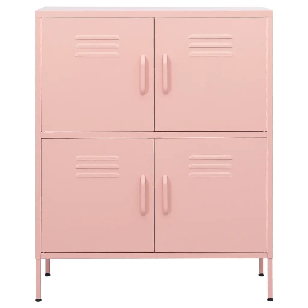 Armadietto Rosa 80x35x101,5 cm in Acciaio 336139