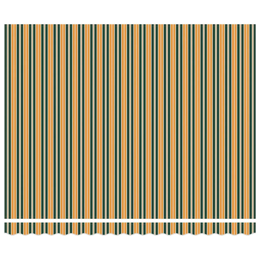 Tenda Retrattile Verde e Giallo 400 × 350 cm 3330834