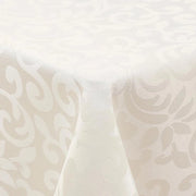 Tela da tavolo in poliestere con disegno jacquard, 140x180cm, tessuto reclinabile, resistente al trascinamento, facile da pulire, impermeabile, beige