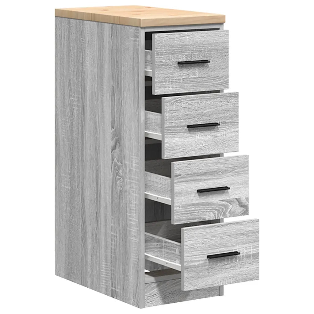 Armadietto da Garage Grigio Sonoma 30x51x85 cm CFW4090134