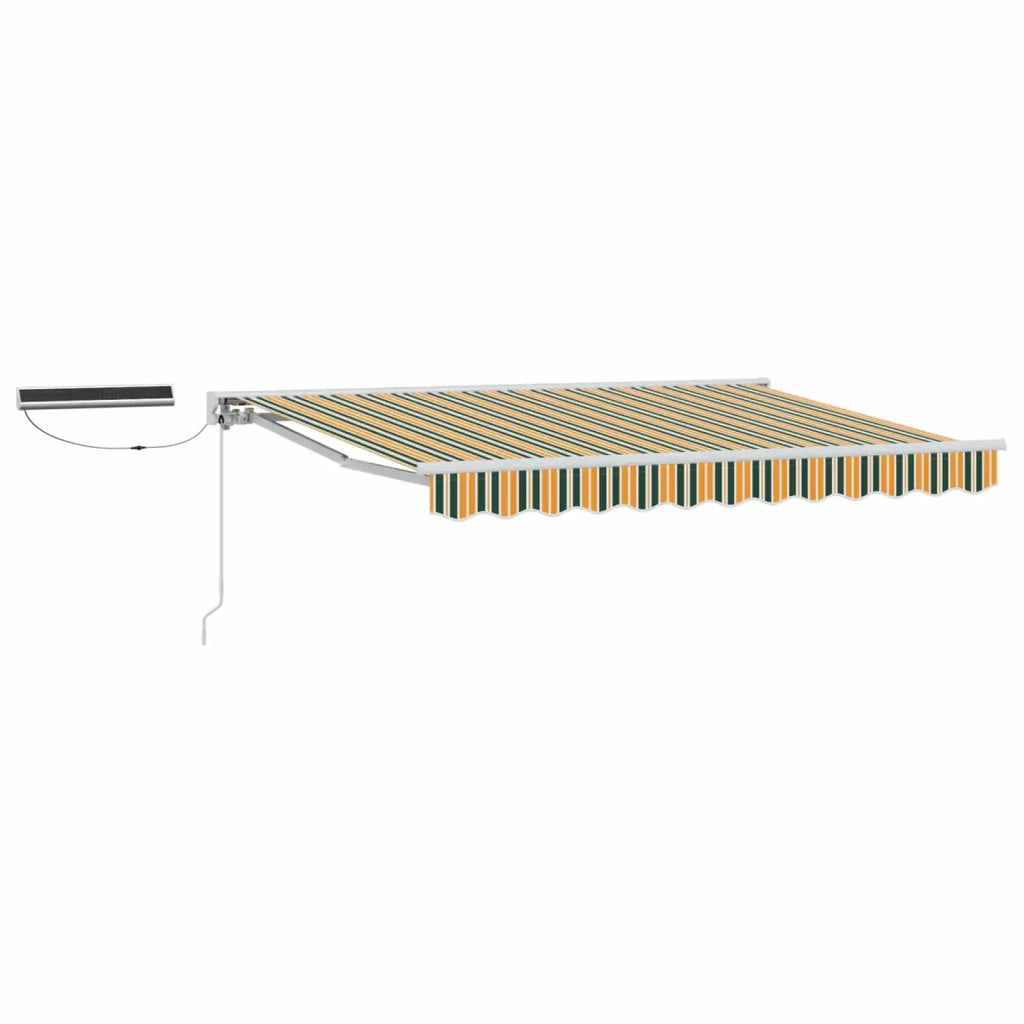 Tettuccio Elettrico Retrattile Verde, Giallo, Bianco 3 x 2 m 3421729