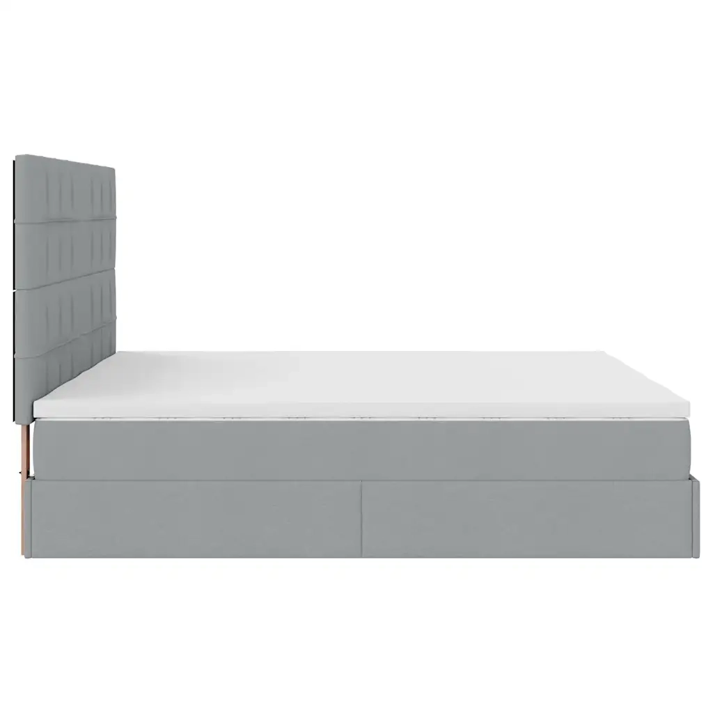 Struttura Letto Pouf con Materassi 180x200 cm in Tessuto 3314541