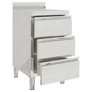 Mobiletto da cucina commerciale con 3 cassetti 50x60x96 cm CFW5360307