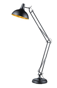 Piantana da Interno  E27 in Metallo Nero Opaco