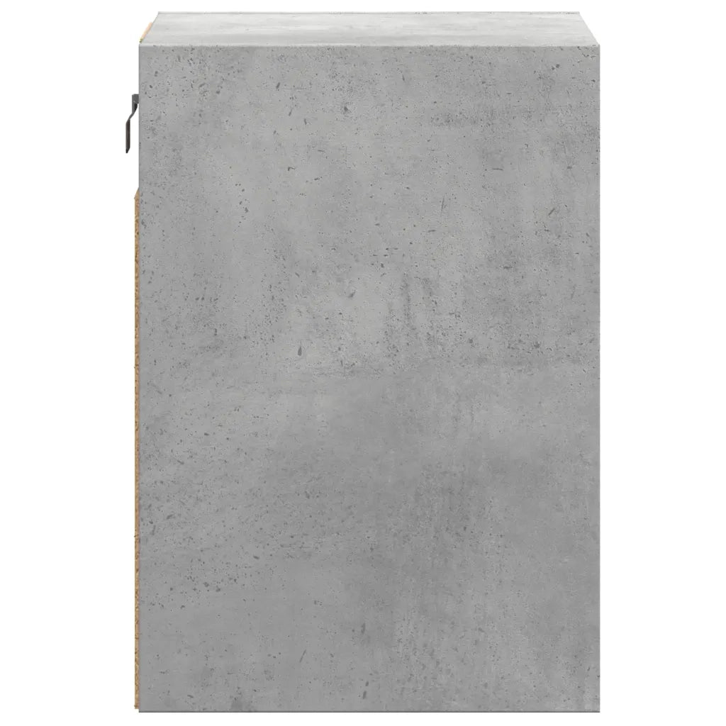 vidaXL Mobili TV a Parete con Luci LED 2pz Grigio Cemento 41x31x45 cm