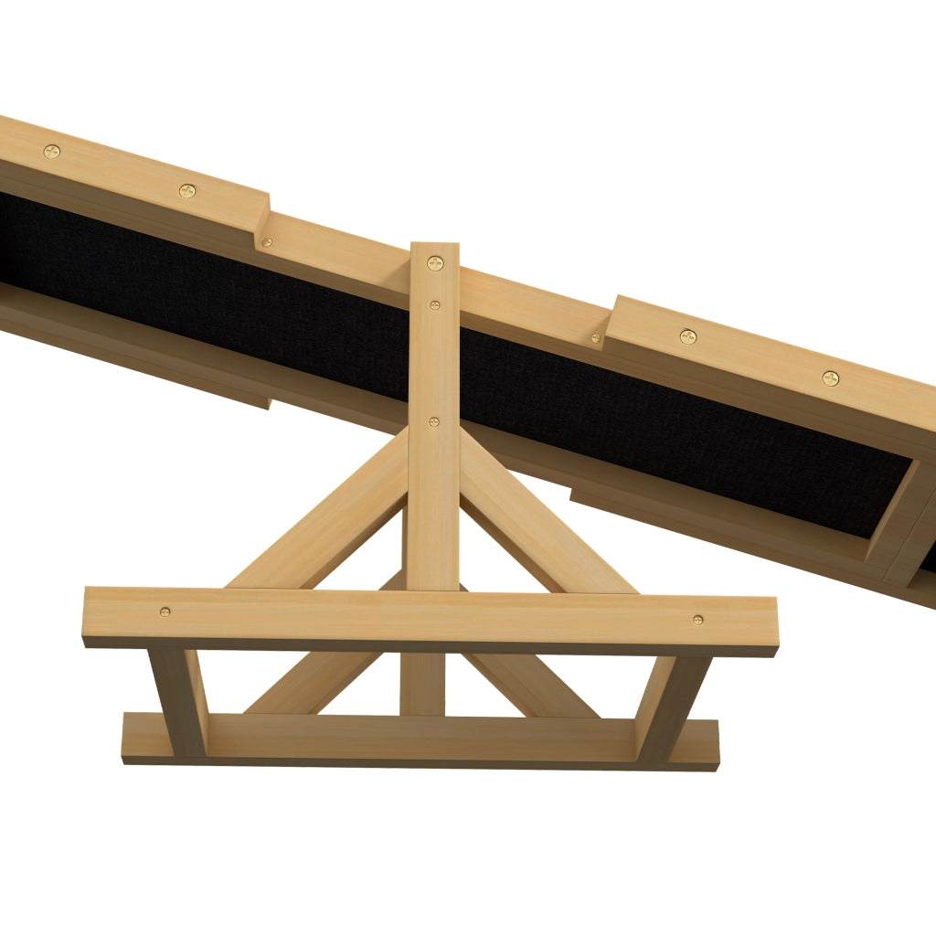 Giochi da arrampicata per cani con superficie antiscivolo in legno di pino giallo 180 × 30 × 30 cm