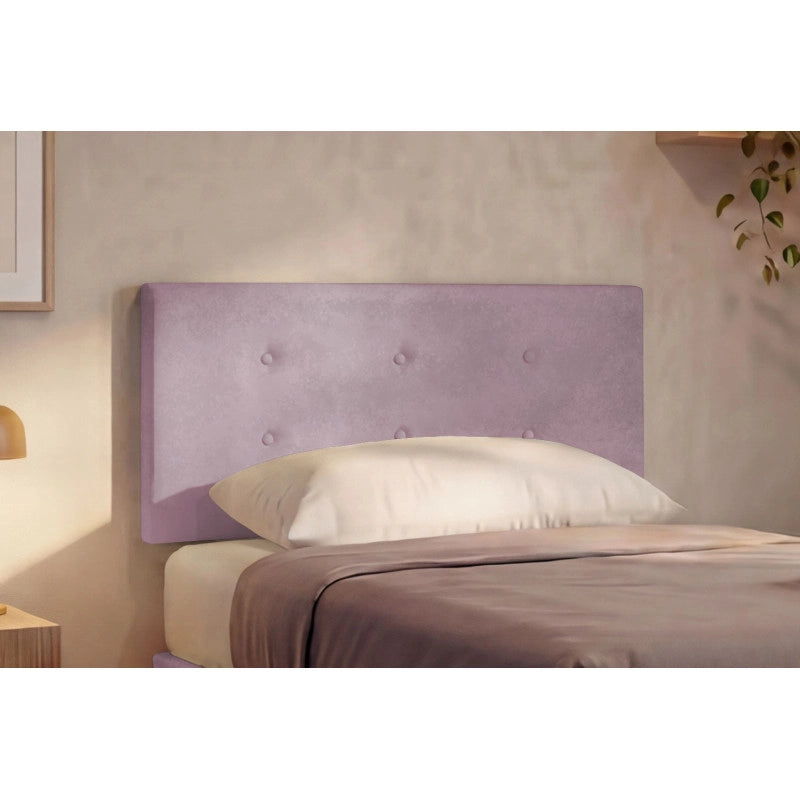 Letto imbottito Piazza e mezzo 120x200 cm Button - Con rete,Glicine,Microfibra