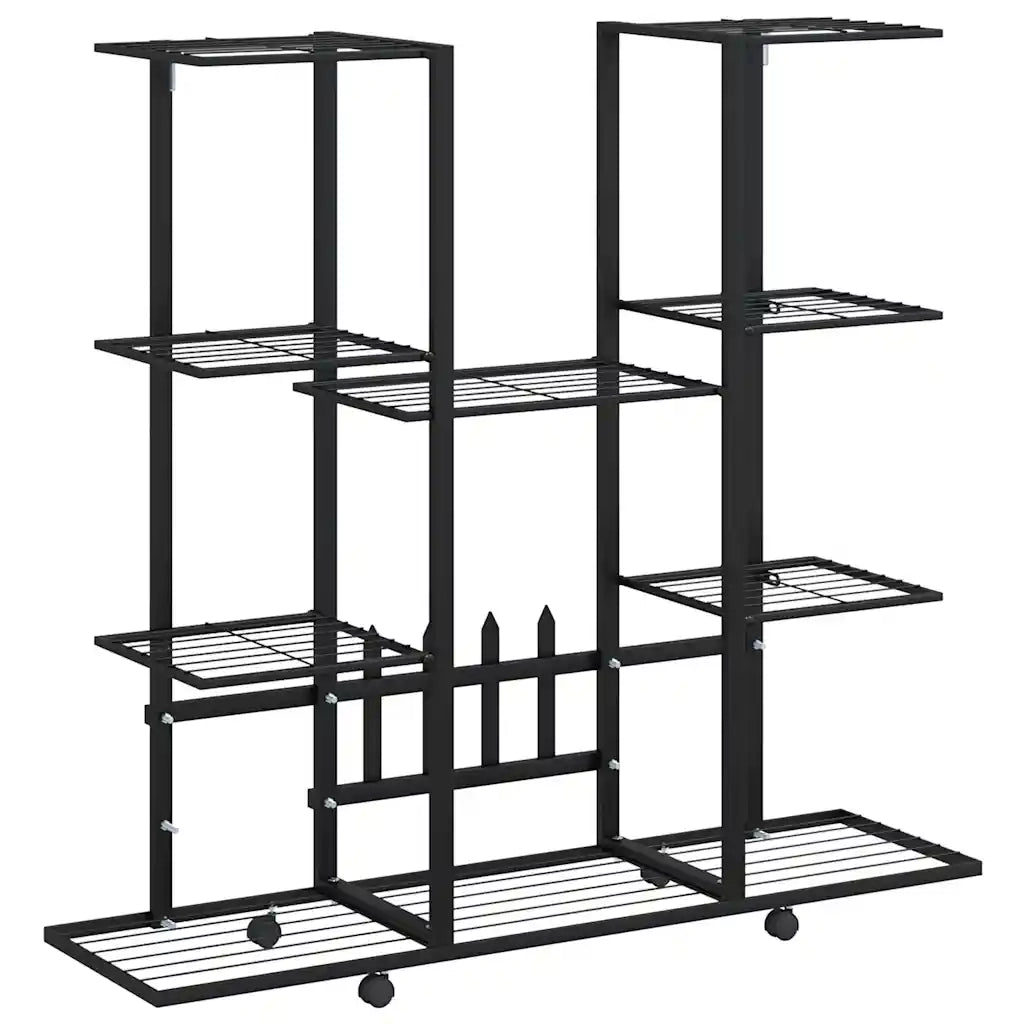 Portafiori con Ruote 94,5x24,5x91,5 cm Ferro Nerocod mxl 121159