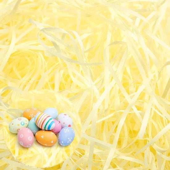 Vermicello Premium Decorativo 200 g - Decorazione di Pasqua Cadeaupapier - Pergamena - Giallo - Per Borsa di Pasqua - Scatola di Regalo