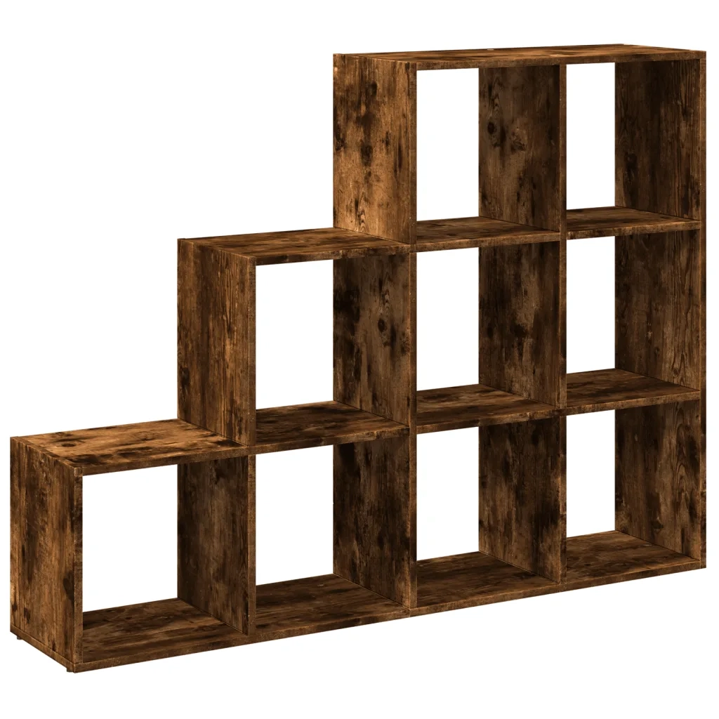 vidaXL Libreria 3 Ripiani Rovere Fumo 137,5x29x103,5 cm Truciolato