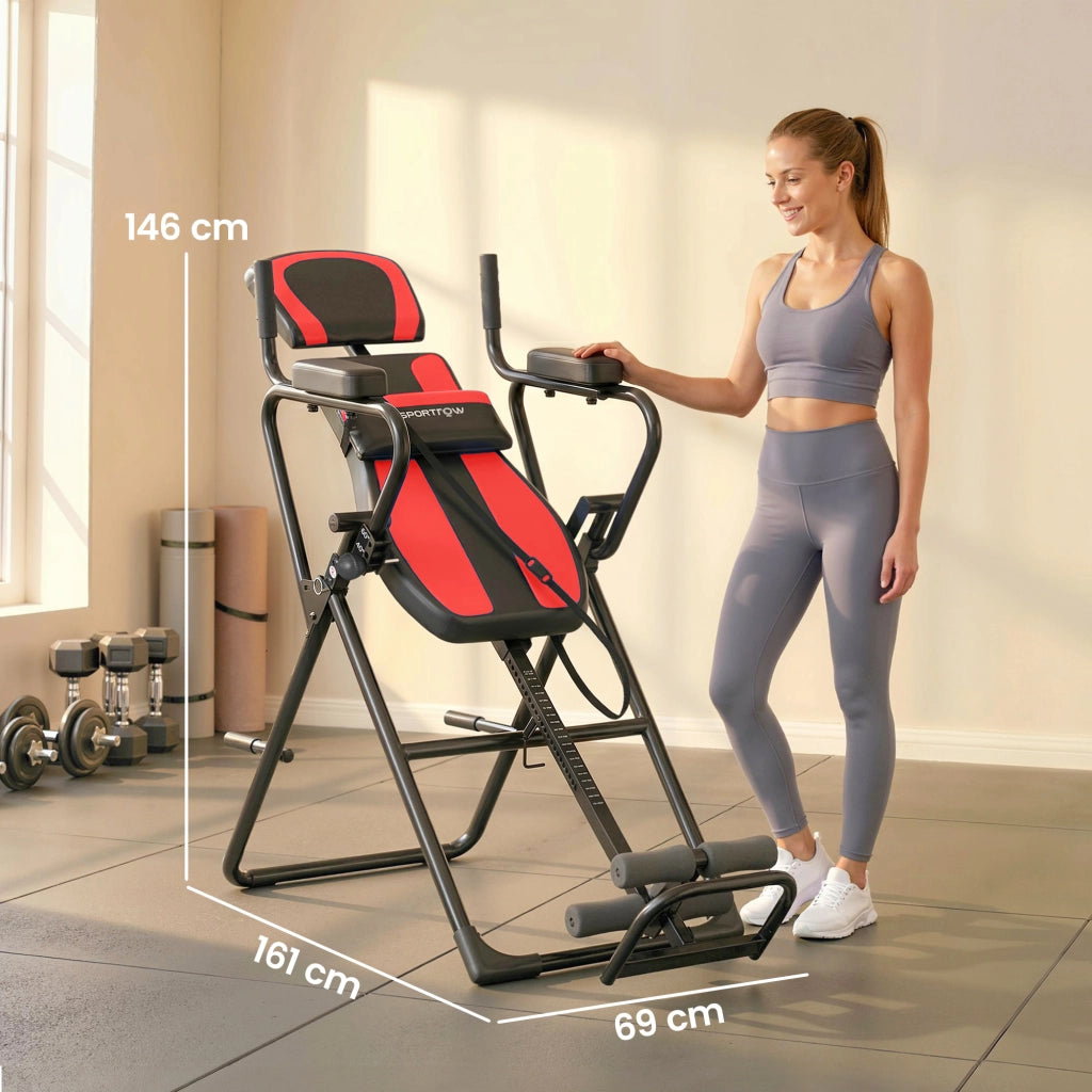 Inversionsbank 3-in-1 con tavolo e sbarre ¨C zephmum ¨C nero