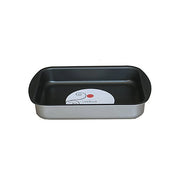 Tvs, Rostiera Rettangolare Alluminio Antiaderente Velvet, 31x23 cm, Grigia