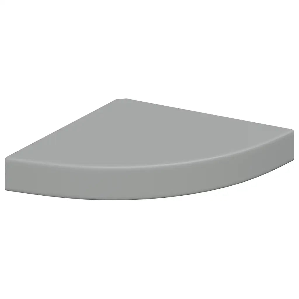 Scaffali Angolari a Parete 2 pz Grigi 25x25x3,8 cm MDF cod mxl 32751