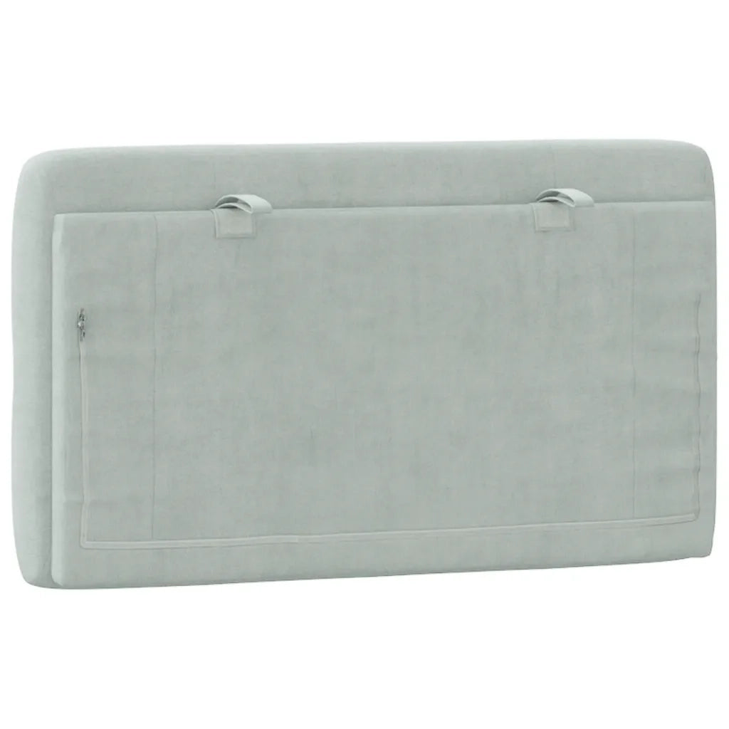 Cuscino Testiera Grigio Chiaro 80 cm in Velluto CFW8215855