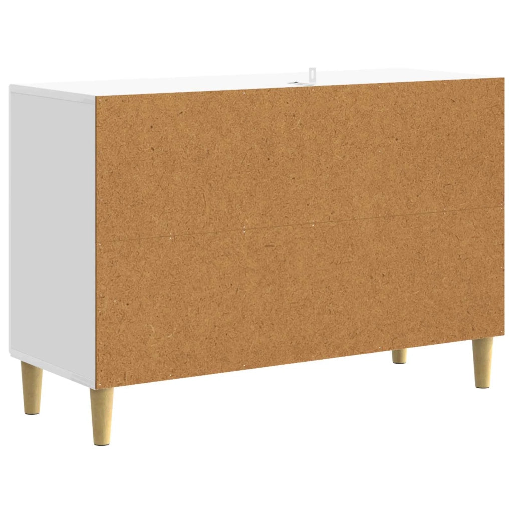 Credenza Bianco Lucido 89 x 34,5 x 60 cm Legno ingegnerizzato 895119