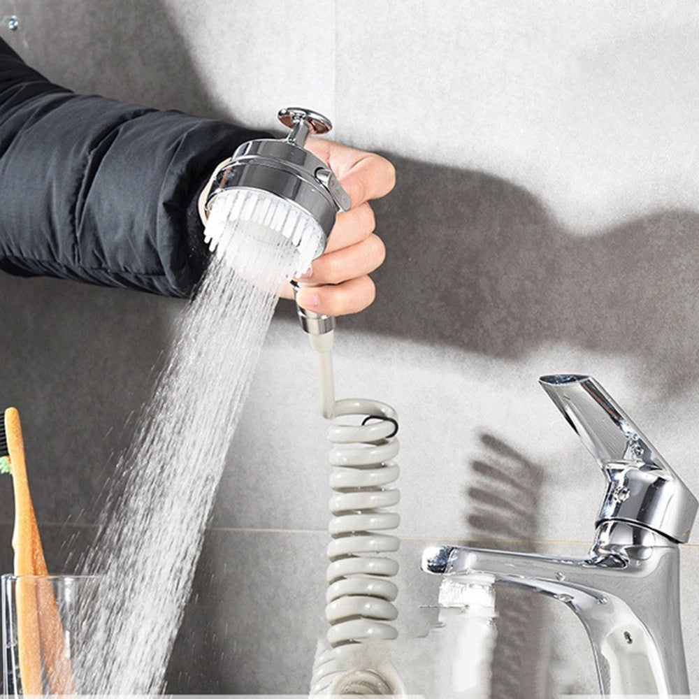 Trade Shop - Doccetta Regolabile Piccolo A Mano Soffione Doccia Bagno Rubinetto Massaggio 87492 -