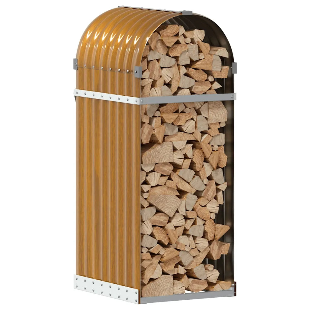 Portaceppi Marrone Chiaro 40x45x100 cm in Acciaio Zincatocod mxl 85140