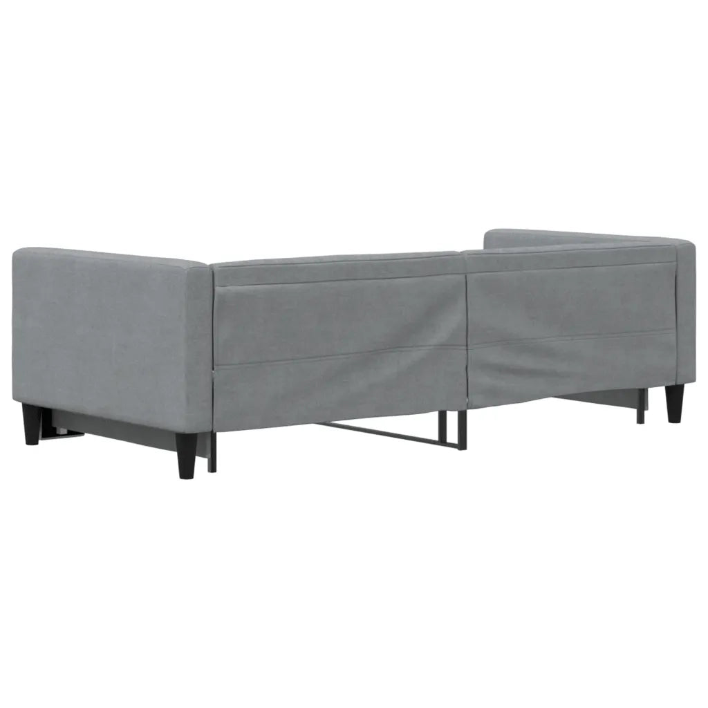 Divano Letto con Letto Estraibile Grigio Chiaro 90x200 Tessuto 3196578