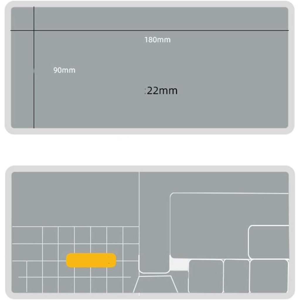 Organizer in Plastica per Componenti 205x100x45mm – Doppio Strato, Materiale PP Resistente