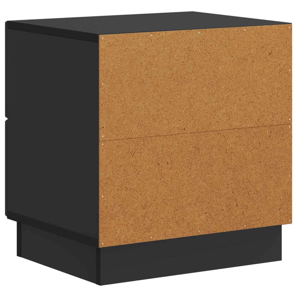 Armadio da Notte Nero 43 x 34,5 x 44,5 cm Legno ingegnerizzato
