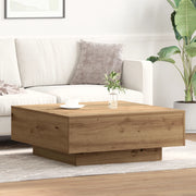 Tavolino da caffÃ¨ Rovere Artigianale 80x80x31 cm Legno massello