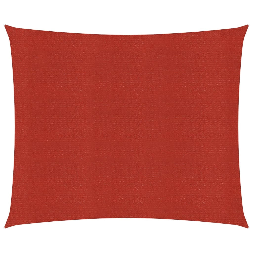 Vela ombreggiante/ombrellone 160 g/m² rosso 6 x 6 m HDPE 02_0009291
