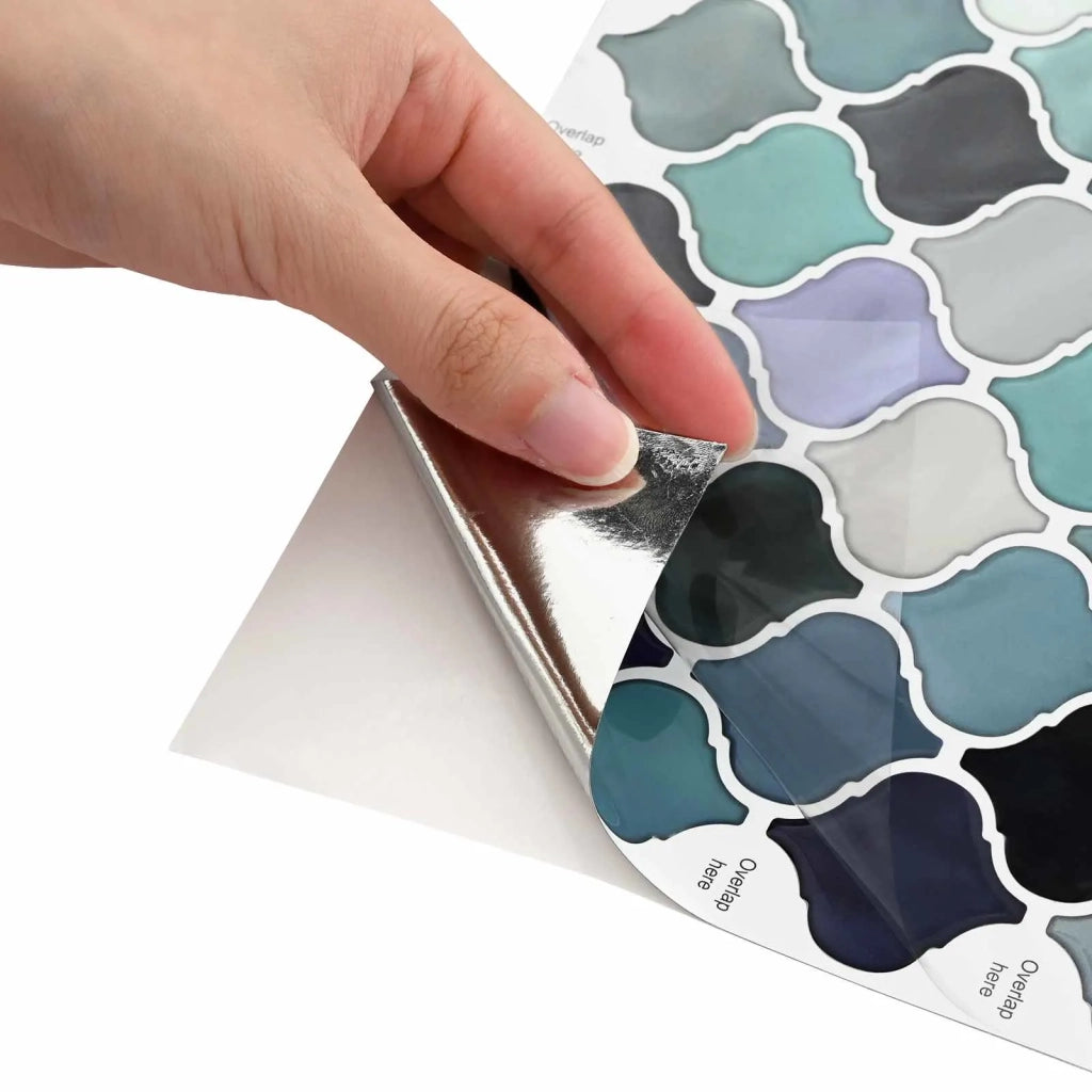 Piastrella Lanturn 50 pz Blu Verde 27 x 27 cm CFW8332836