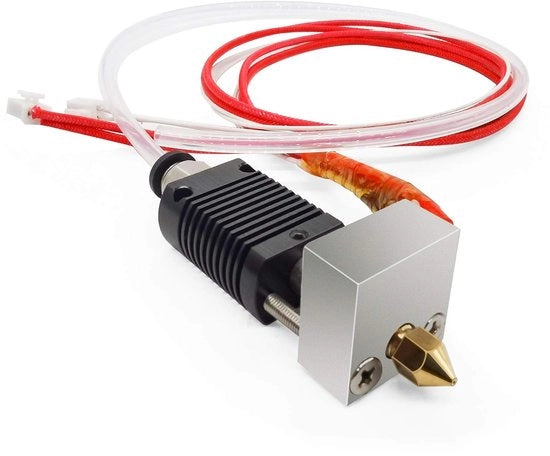 Set di testa extrusione con elemento di riscaldamento - accessori per stampante 3D - Alluminio/acciaio - materiali di consumo 1,75 mm - apertura bocca di 0,4 mm - finitura di alta qualità - testa di stampante 3D