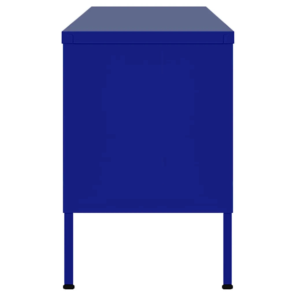 Mobile TV Blu Marino 105x35x50 cm in Acciaio