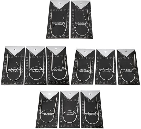 Set di punzoni rotondi 11 pezzi - Acciaio inossidabile di alta qualità - Leggero e duraturo - Strumenti manufatti a mano - Multi-formato 43 cm - Superficie lucidata e liscia - Punzoni rotondi