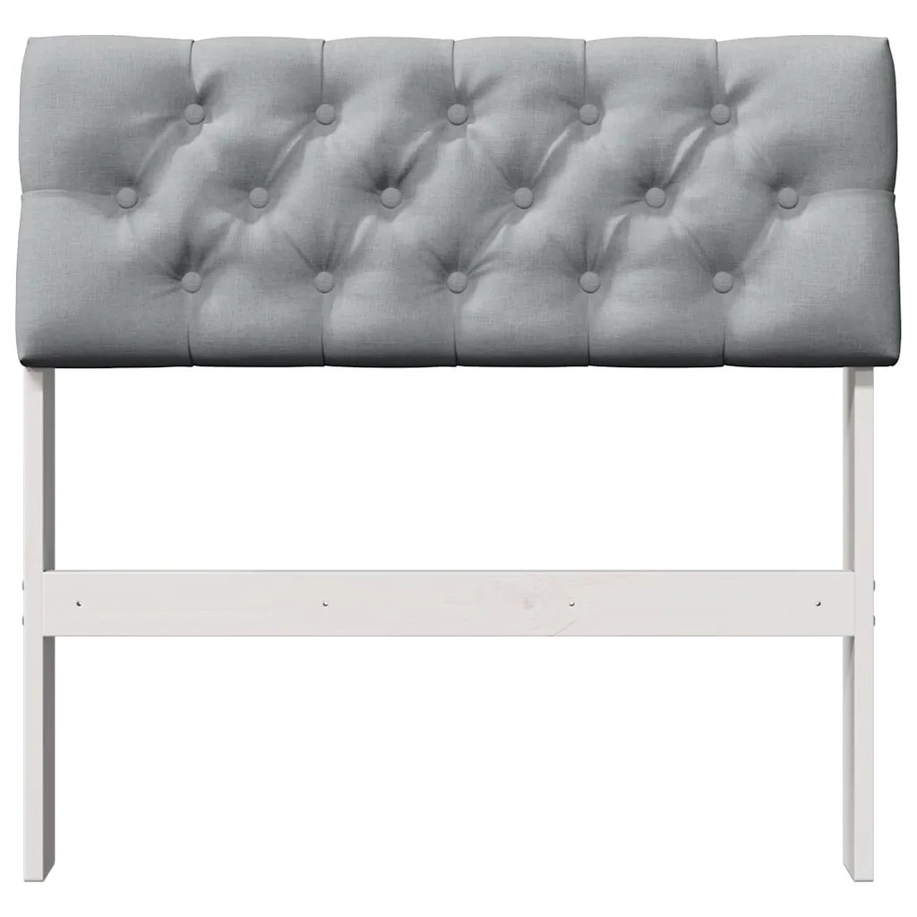Testiera | Testata imbottita Grigio chiaro 75 cm Pino massello
